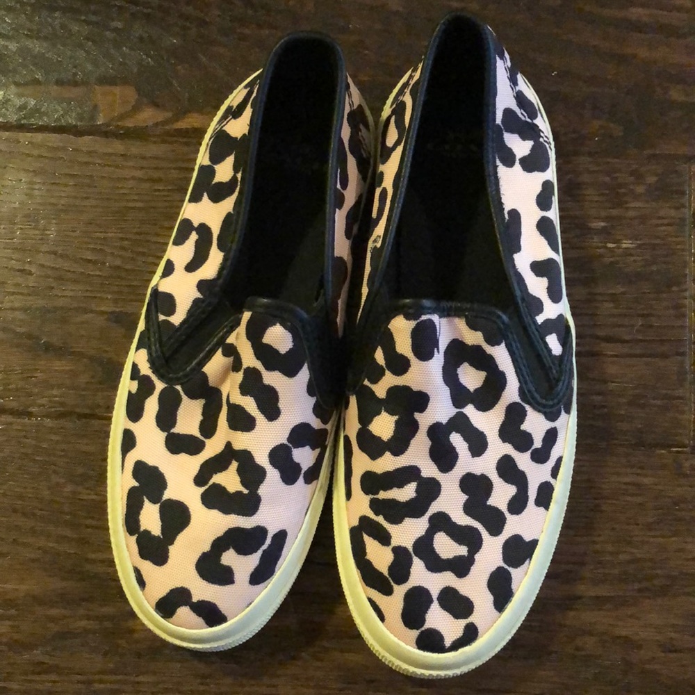 COACH slip-on leopard print sneakers, size 5, brand new
